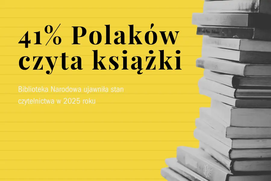 41% Polaków czyta książki. Biblioteka Narodowa ujawniła stan czytelnictwa w 2025 roku